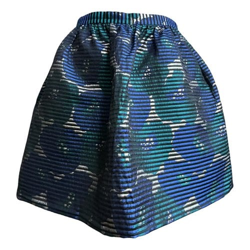 Pre-owned Tara Jarmon Mini Skirt In Blue