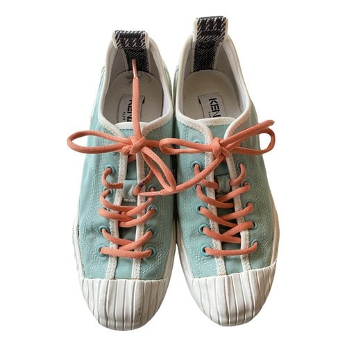 Pre-owned Kenzo Trainers In Turquoise