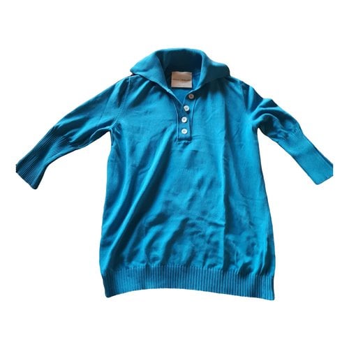 Pre-owned Erika Cavallini Polo In Turquoise