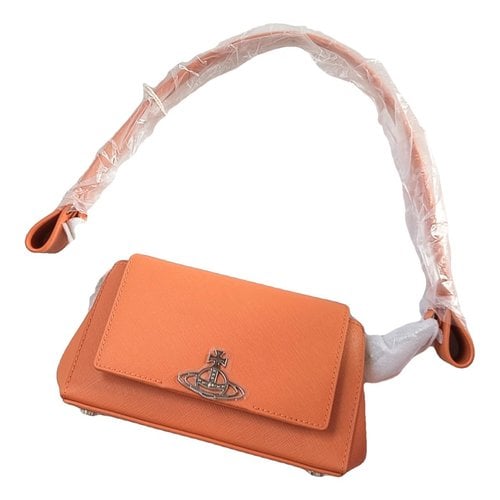 Pre-owned Vivienne Westwood Leather Crossbody Bag In Orange