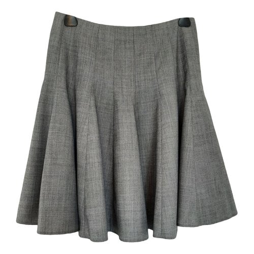 Pre-owned Paule Ka Wool Skirt In Grey