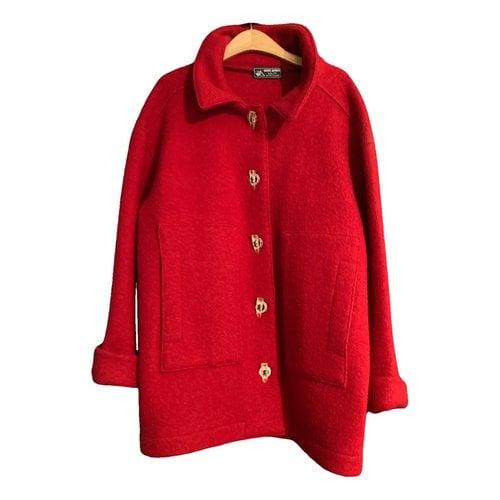 Pre-owned Saint James Wool Caban In Red