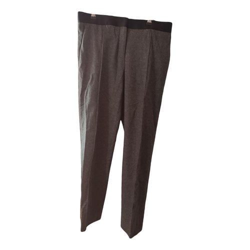 Pre-owned Celine Trousers In Grey