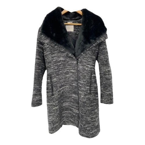 Pre-owned Soia & Kyo Tweed Coat In Grey