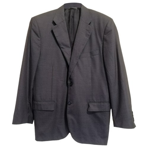 Pre-owned Canali Wool Blazer In Grey