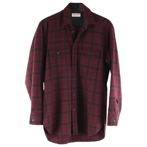 Pre-owned Saint Laurent Wool Shirt In Red
