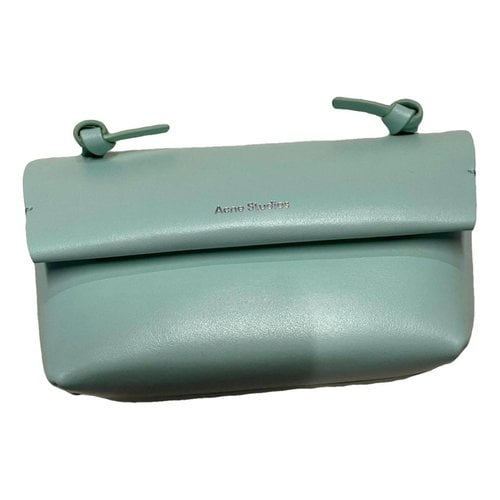 Pre-owned Acne Studios Leather Crossbody Bag In Green
