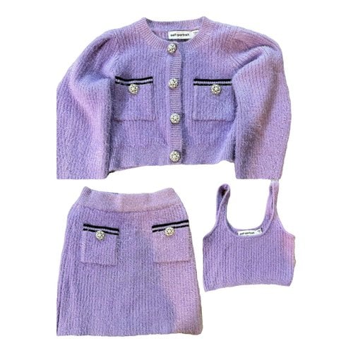 Pre-owned Self-portrait Knitwear In Purple