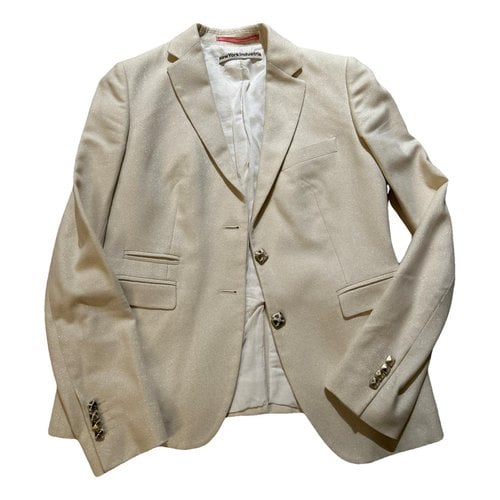 Pre-owned New York Industrie Blazer In Gold