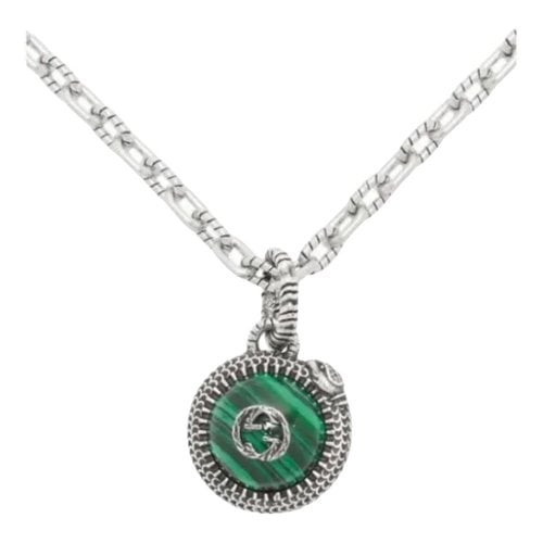 Pre-owned Gucci Necklace In Green