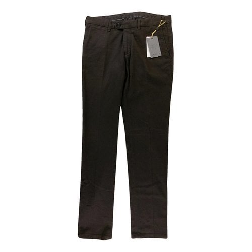 Pre-owned Canali Trousers In Green