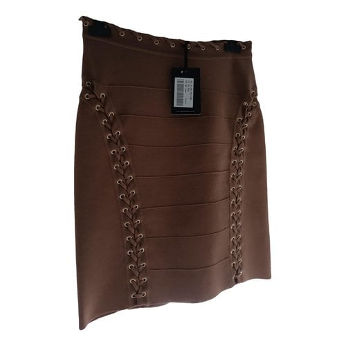 Pre-owned Elisabetta Franchi Skirt In Brown