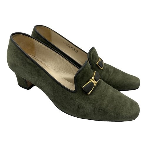Pre-owned Bally Leather Heels In Green