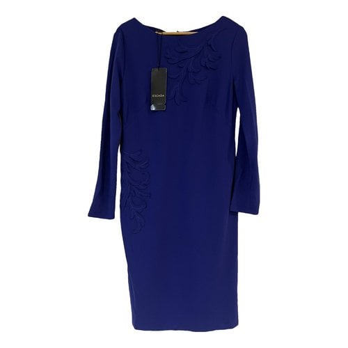 Pre-owned Escada Mid-length Dress In Blue
