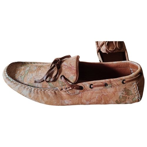 Pre-owned Alviero Martini Leather Flats In Brown
