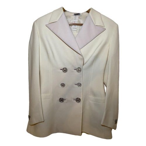 Pre-owned Versace Suit Jacket In White