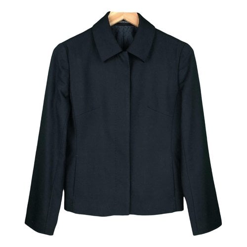 Pre-owned Yohji Yamamoto Wool Suit Jacket In Black