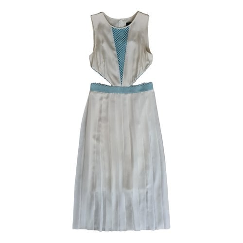 Pre-owned Paul Smith Silk Mid-length Dress In White
