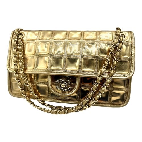 Pre-owned Chanel Timeless/classique Crossbody Bag In Gold
