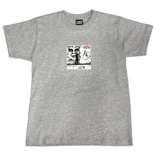 Pre-owned Obey T-shirt In Grey