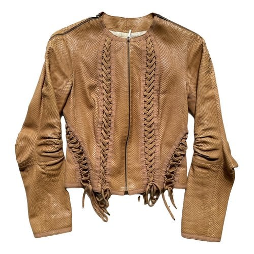 Pre-owned Dior Lizard Jacket In Brown