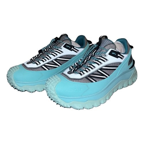 Pre-owned Moncler Trainers In Turquoise