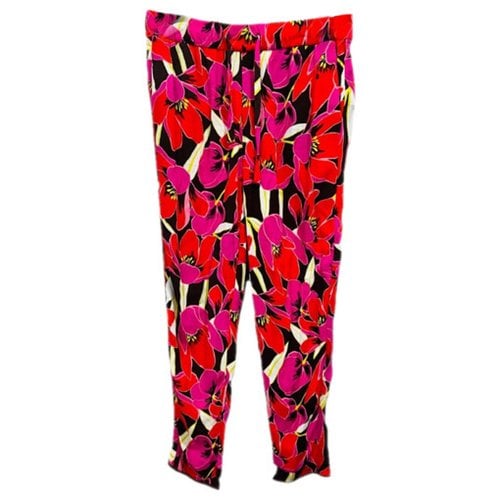 Pre-owned Kate Spade Straight Pants In Multicolour