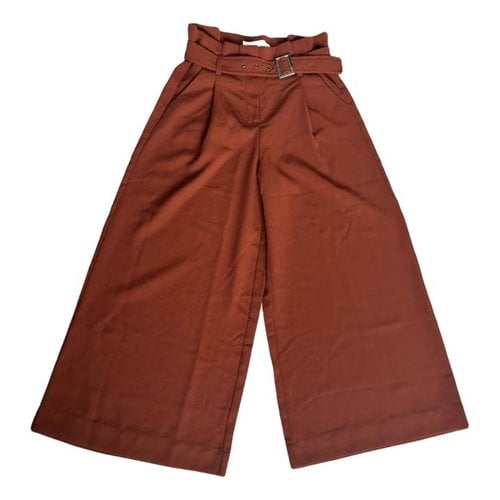 Pre-owned Max Mara Trousers In Brown