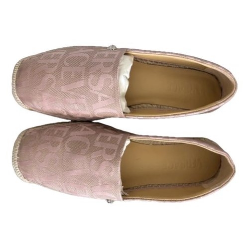Pre-owned Versace Cloth Espadrilles In Pink