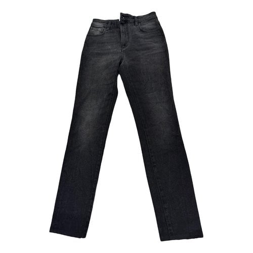 Pre-owned Attico Slim Jeans In Grey