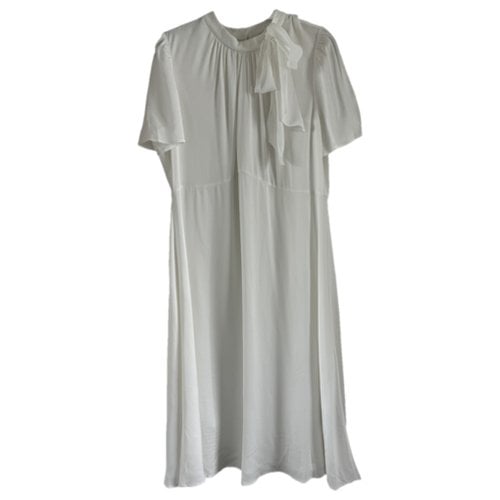 Pre-owned Lk Bennett Mid-length Dress In White