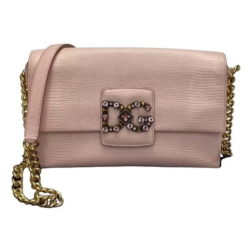 Pre-owned Dolce & Gabbana Millenials Leather Handbag In Pink