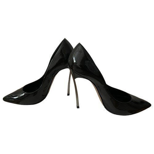 Pre-owned Casadei Patent Leather Heels In Metallic
