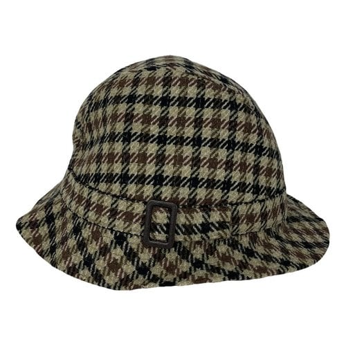 Pre-owned Barbour Wool Hat In Beige