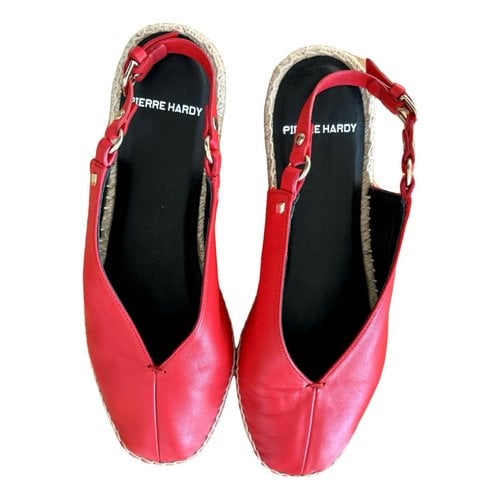 Pre-owned Pierre Hardy Leather Sandals In Red
