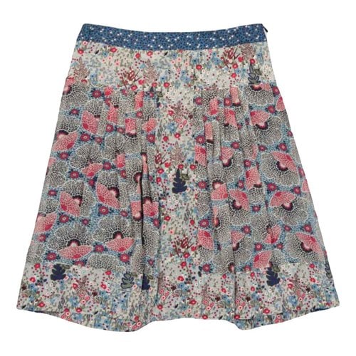 Pre-owned Kenzo Silk Mini Skirt In Multicolour