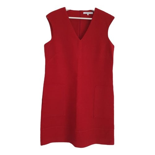 Pre-owned Gerard Darel Wool Mid-length Dress In Red