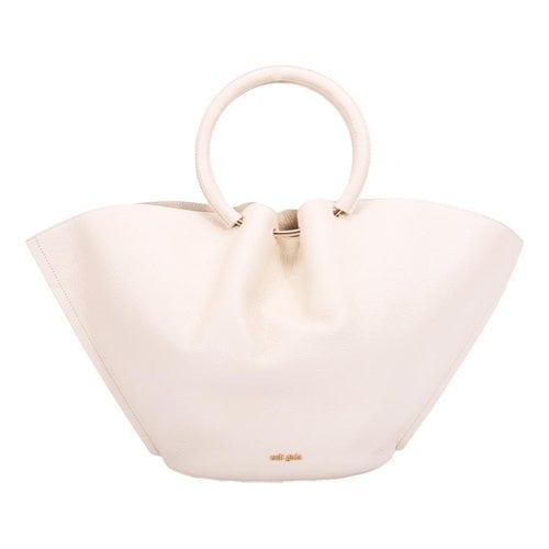 Pre-owned Cult Leather Tote In White