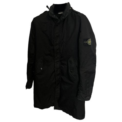 Pre-owned Stone Island Trench In Black