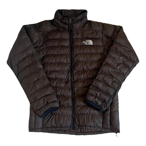 Pre-owned The North Face Puffer In Brown