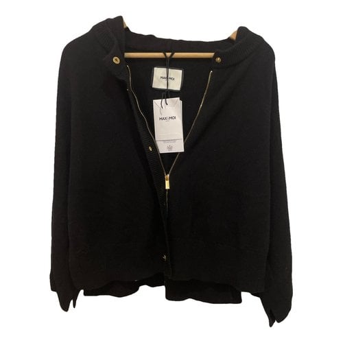 Pre-owned Max & Moi Cashmere Cardigan In Black