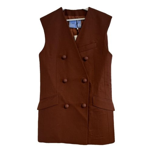 Pre-owned Mugler Wool Jacket In Brown