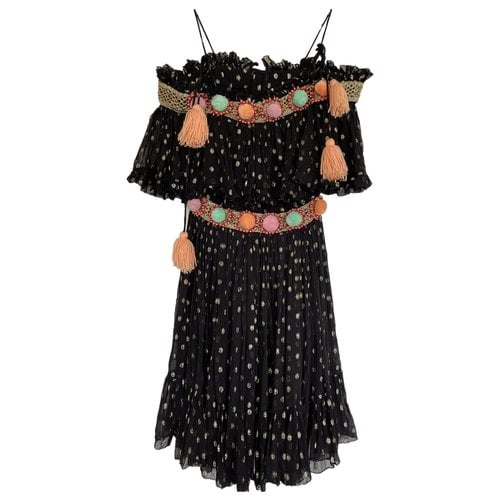 Pre-owned Manoush Mini Dress In Black