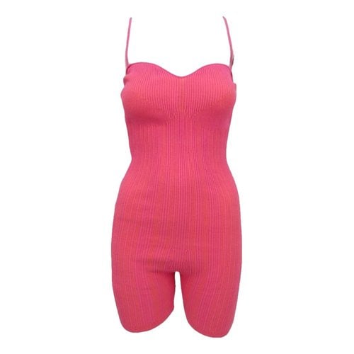 Pre-owned Jacquemus La Piscine Jumpsuit In Pink