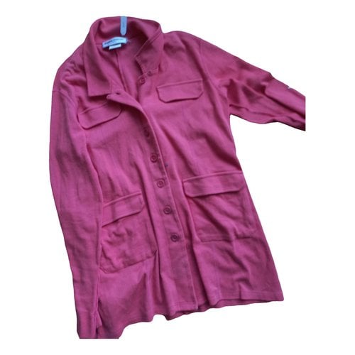 Pre-owned Sonia Rykiel Cardi Coat In Pink