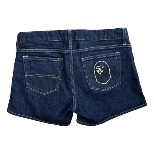 Pre-owned A Bathing Ape Mini Short In Navy