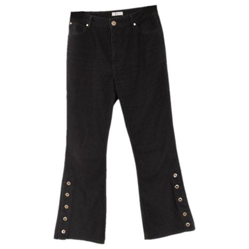 Pre-owned Sandro Bootcut Jeans In Black
