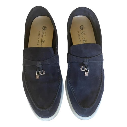 Pre-owned Loro Piana Flats In Blue