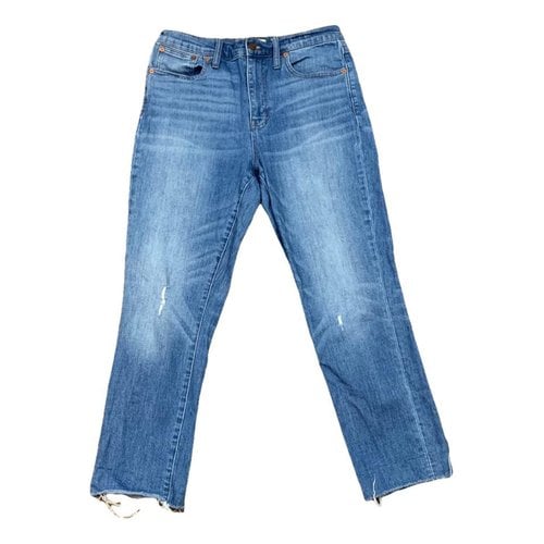 Pre-owned Madewell Boyfriend Jeans In Blue