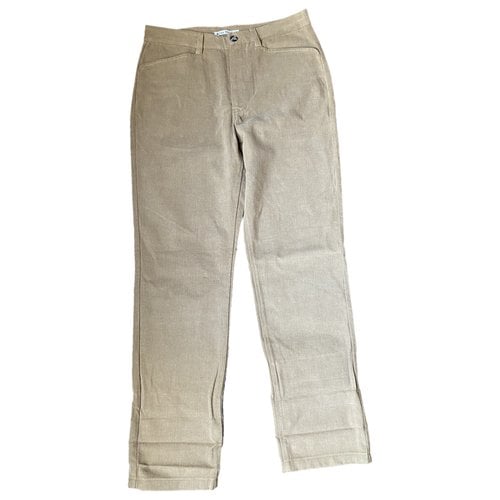 Pre-owned Acne Studios Trousers In Camel